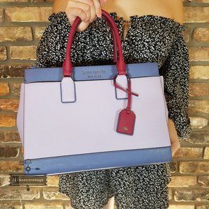 NWT Kate spade cameron large satchel frozen lilac